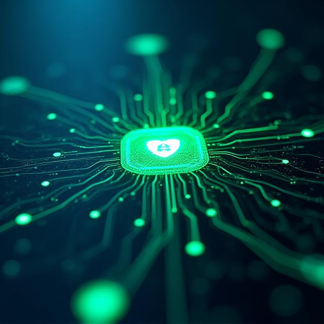 Secure digital interface representing data privacy and protection